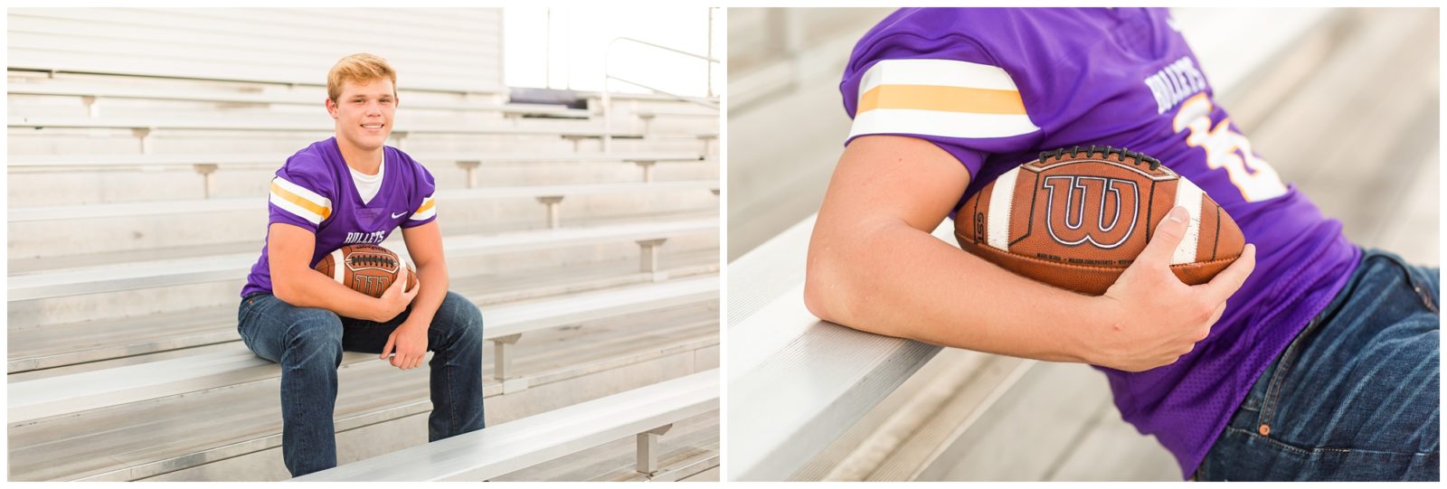 Grant Williamsville High School Williamsville Illinois Football Senior Photographer