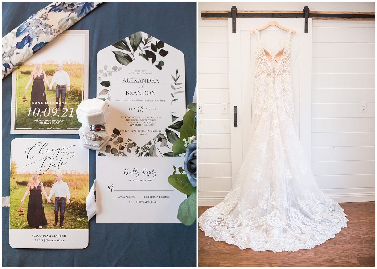 Alex & Brandon The Hesed House Venue Heyworth Illinois Wedding